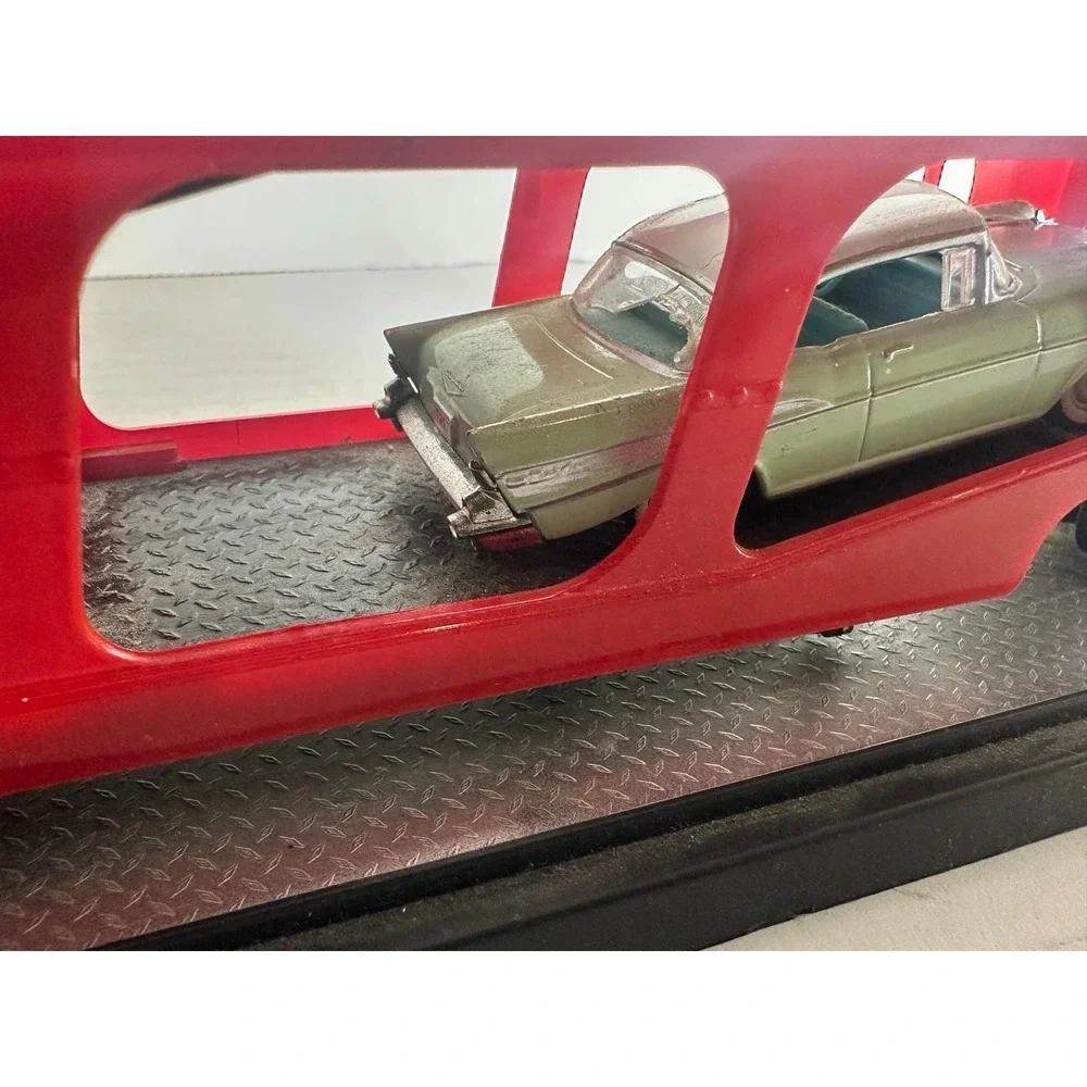 Chevrolet Diecast 1959 Viking LCF 1957 Bel Air Car Transporter Red Green